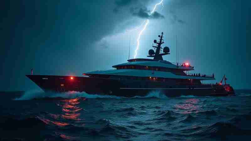 15 people rescued - luxury yacht "Bayesian" sunk, Concept art for illustrative purpose, tags: luxusyacht vor - Monok