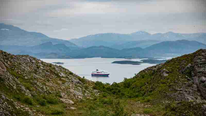Beautiful view of a cruise ship in a fjord surrounded by mountains in Nordland, Norway., tags: costa mit - pexel